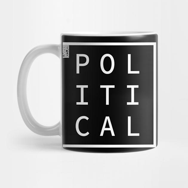 POLITICAL Define Me Word Simple Classic Square Box by porcodiseno